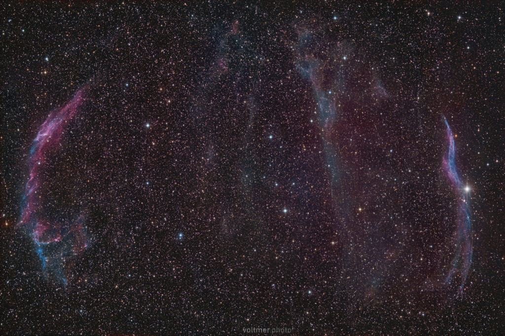 Cirrus-Nebel-Komplex im Sternbild Schwan aufgenommen mit Celestron RASA 8" - Sebastian Voltmer