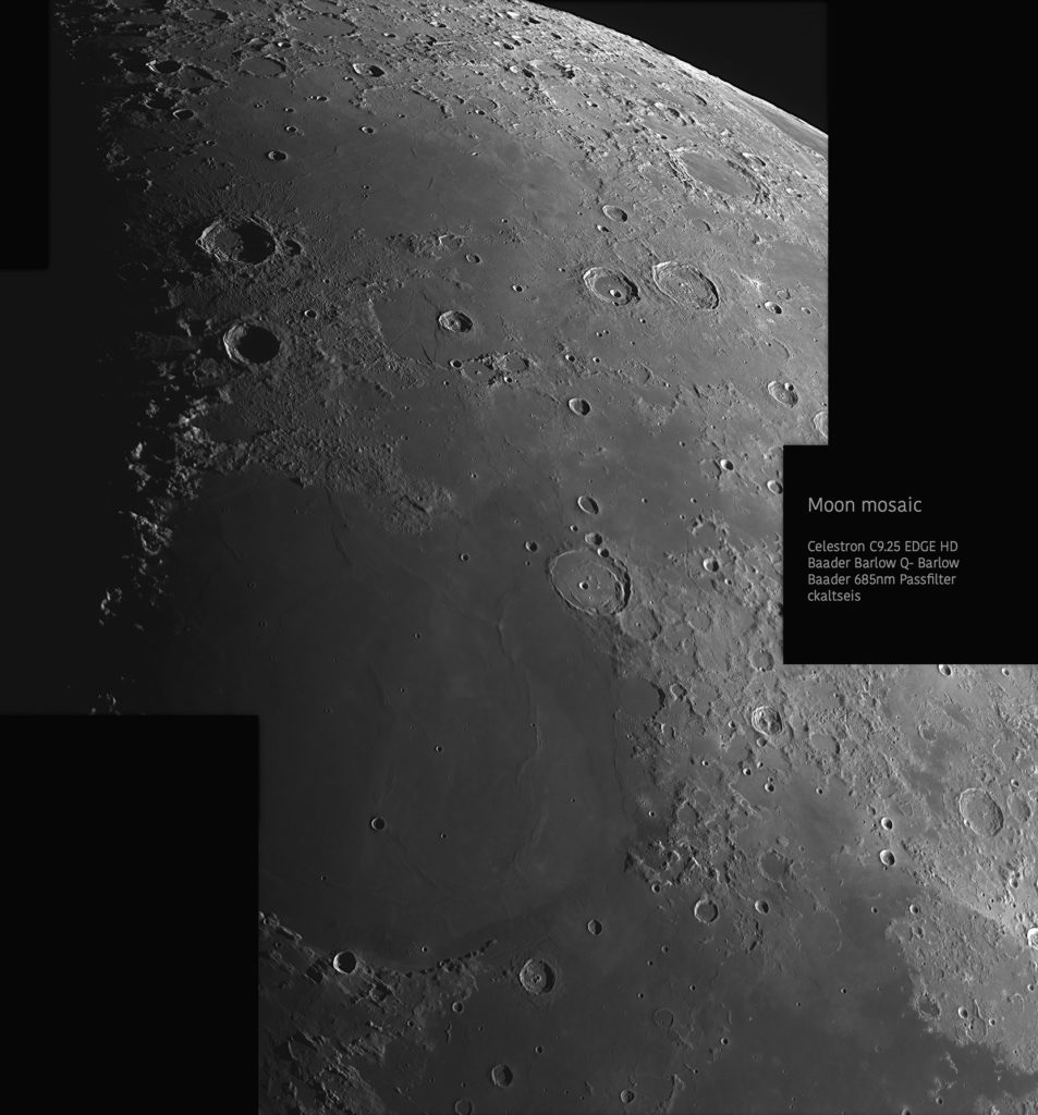 Mondmosaik aufgenommen mit Celestron 9.25 - Christoph Kaltseis