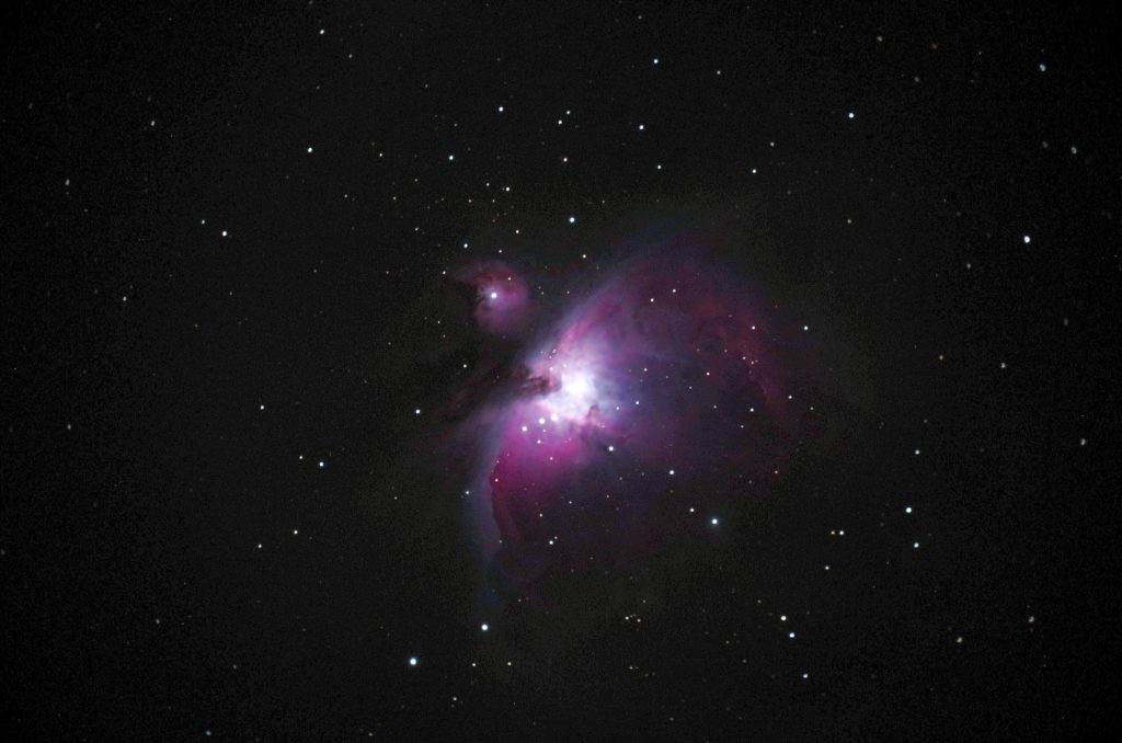 Orion Nebel M 42 aufgenommen mit Celestron C 8 - Axel Samek